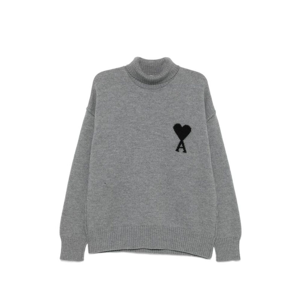 Ami Paris Grey Sweaters & Knitwear - Jumpers Men